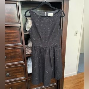 Kate Spade Black Tweed fit and flare dress size 6 NWT